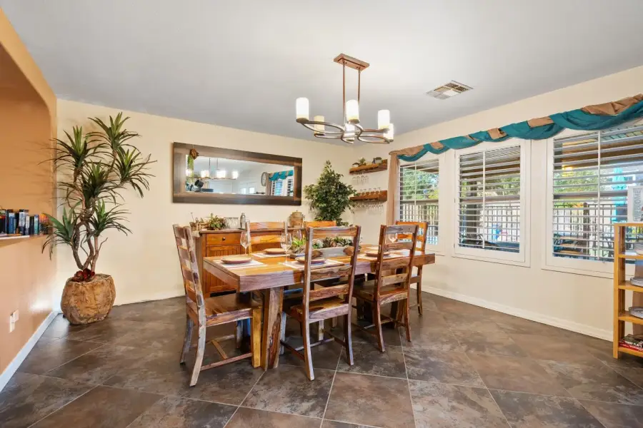 Enjoy family dinners around our table for 6